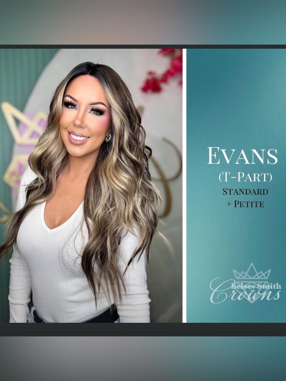 Evans T-Part Lace Front Wig Chelsey Smith Crowns New with Tags